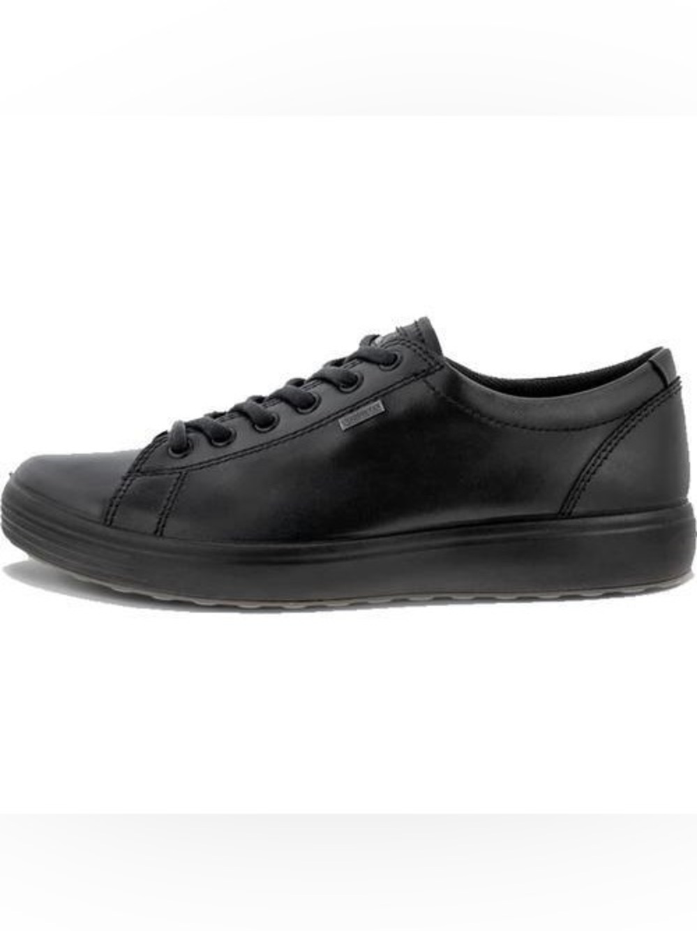 Ecco Shoes Soft 7 GTX Black Waterproof Leather Lace Up Shoes Sneakers men 9-9.5